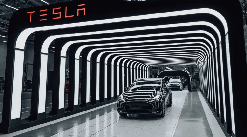 La nouvelle usine de de Tesla à Berlin, en Allemagne, devrait produire jusqu'à 500 000 véhicules électriques par an.