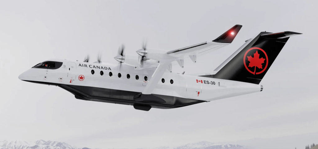 Air Canada a commandé récemment 30 avions électriques ES-30 au constructeur Heart Aerospace.